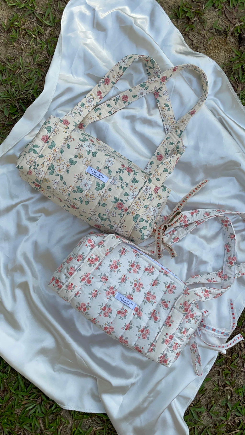 Sweet Briar Quilted Box Shoulder Handbag