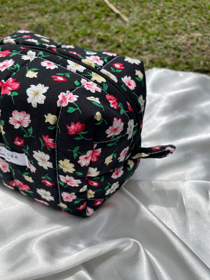 Noir Bloom Small  Box Pouch