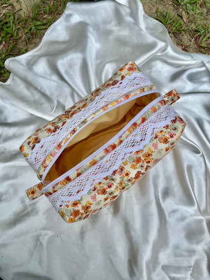 Autumn Marigolds Medium Box Pouch