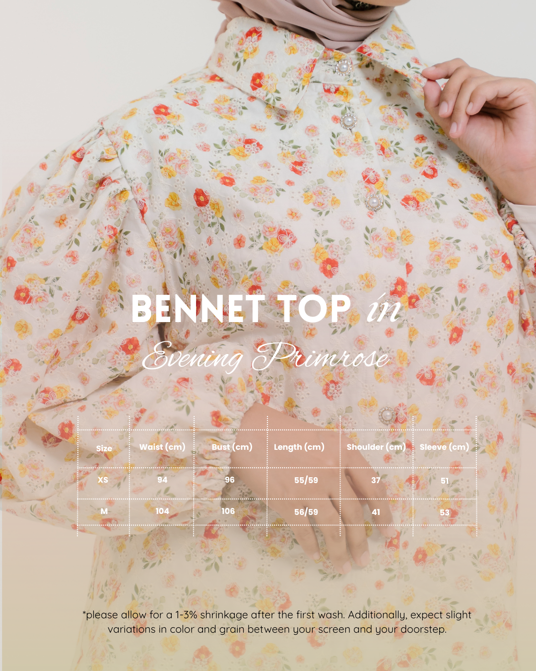 Bennet Top in Evening Primrose