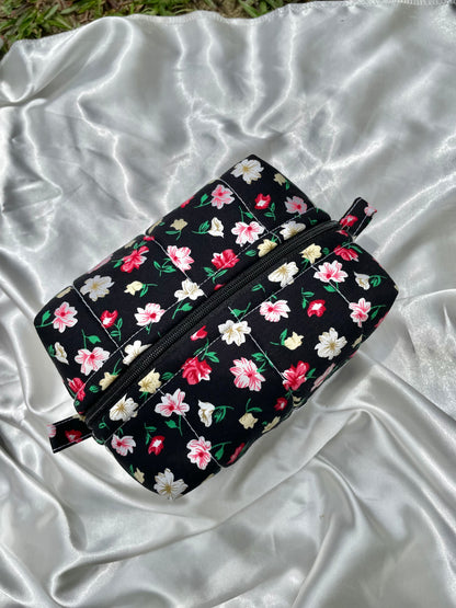 Noir Bloom Small  Box Pouch