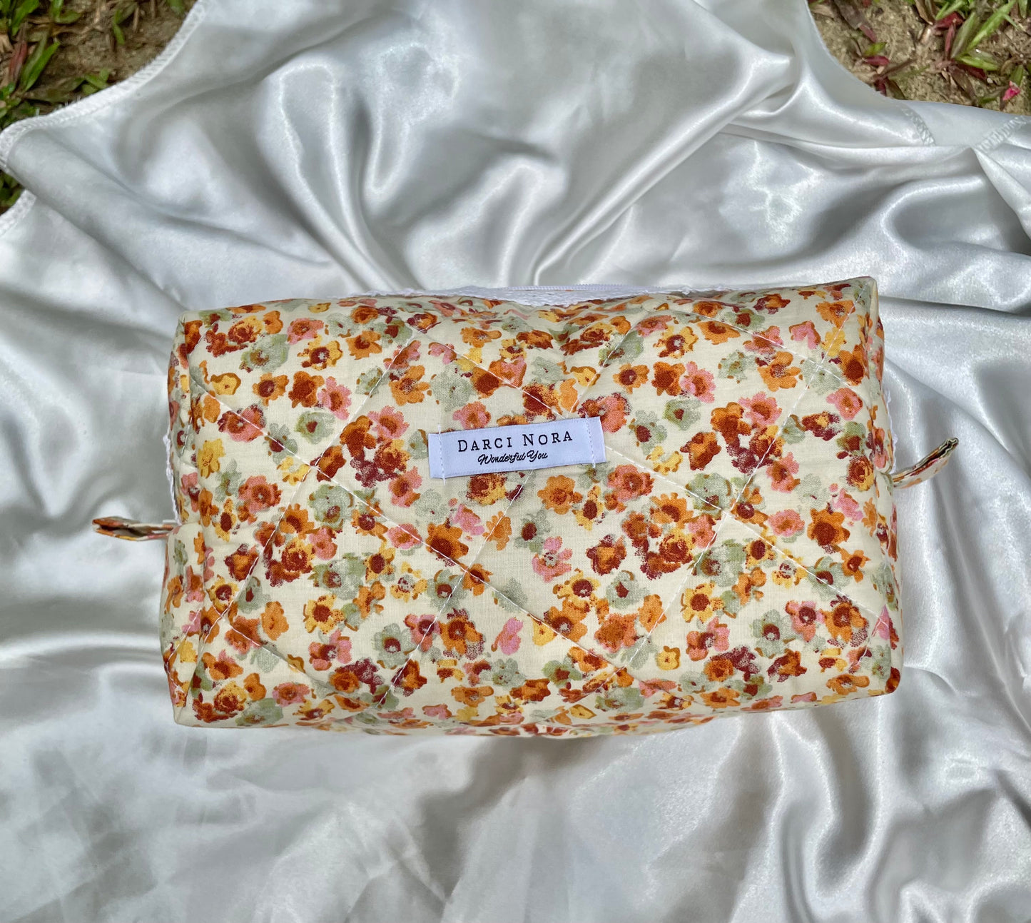 Autumn Marigolds Medium Box Pouch