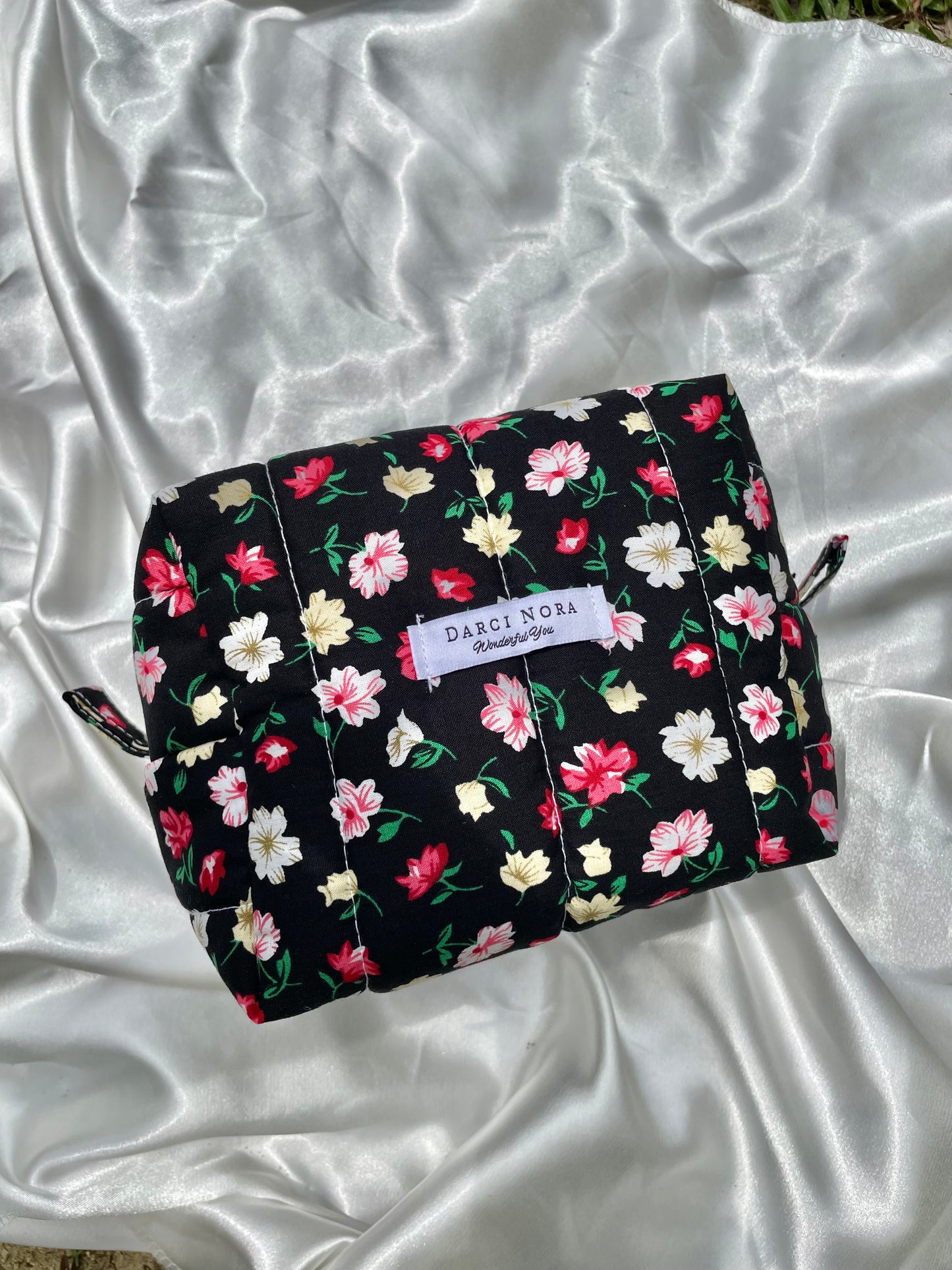 Noir Bloom Small  Box Pouch