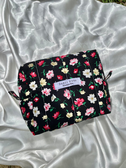 Noir Bloom Small  Box Pouch