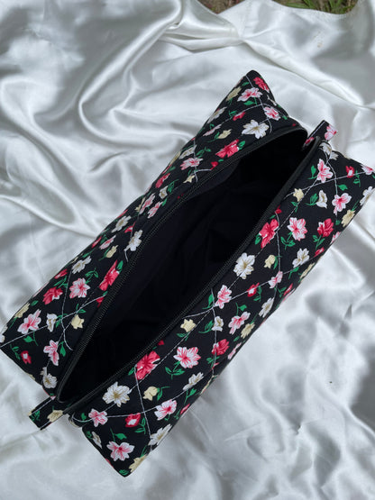 Noir Bloom Large Box Pouch