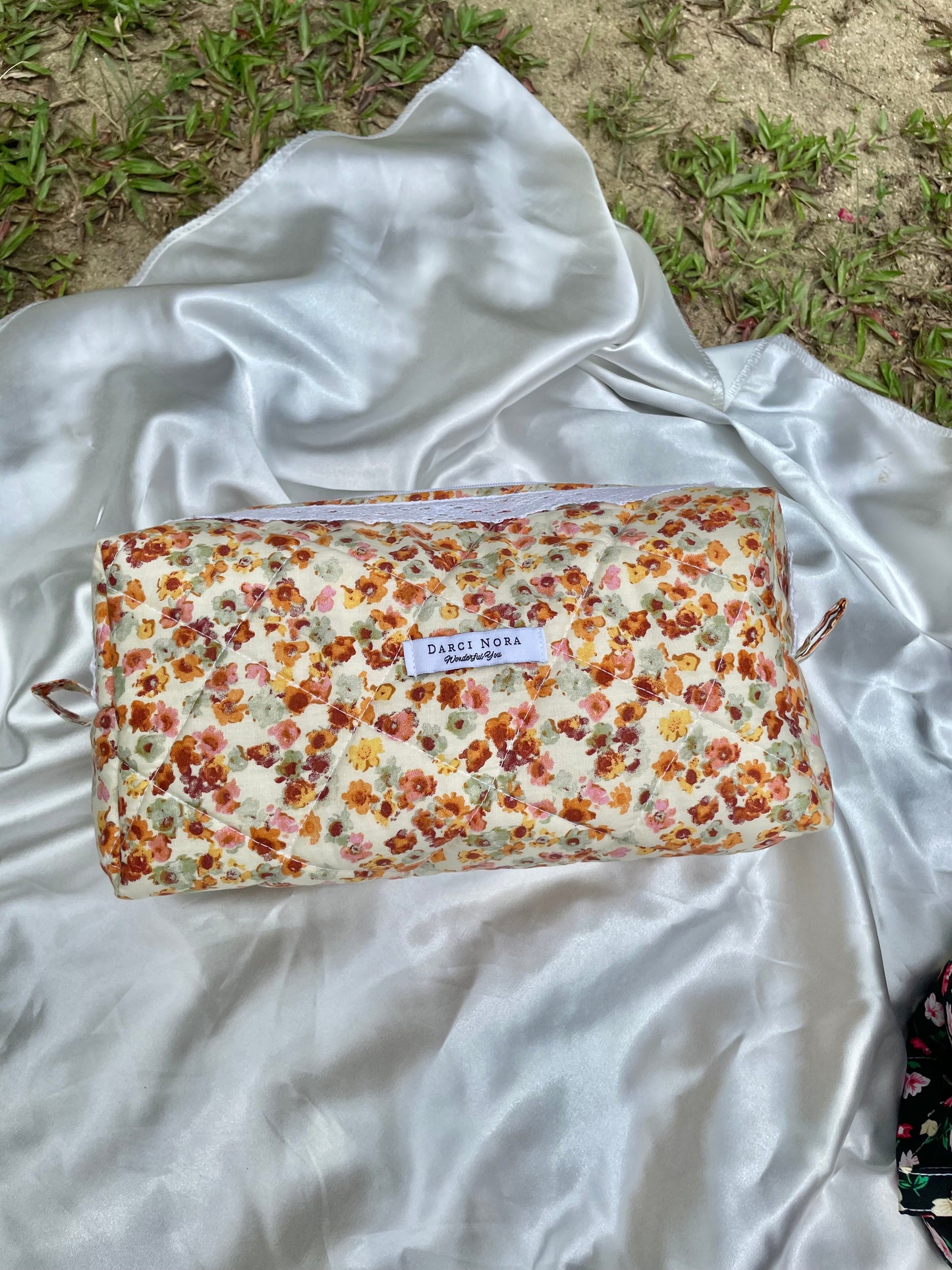 Autumn Marigolds Large Box Pouch