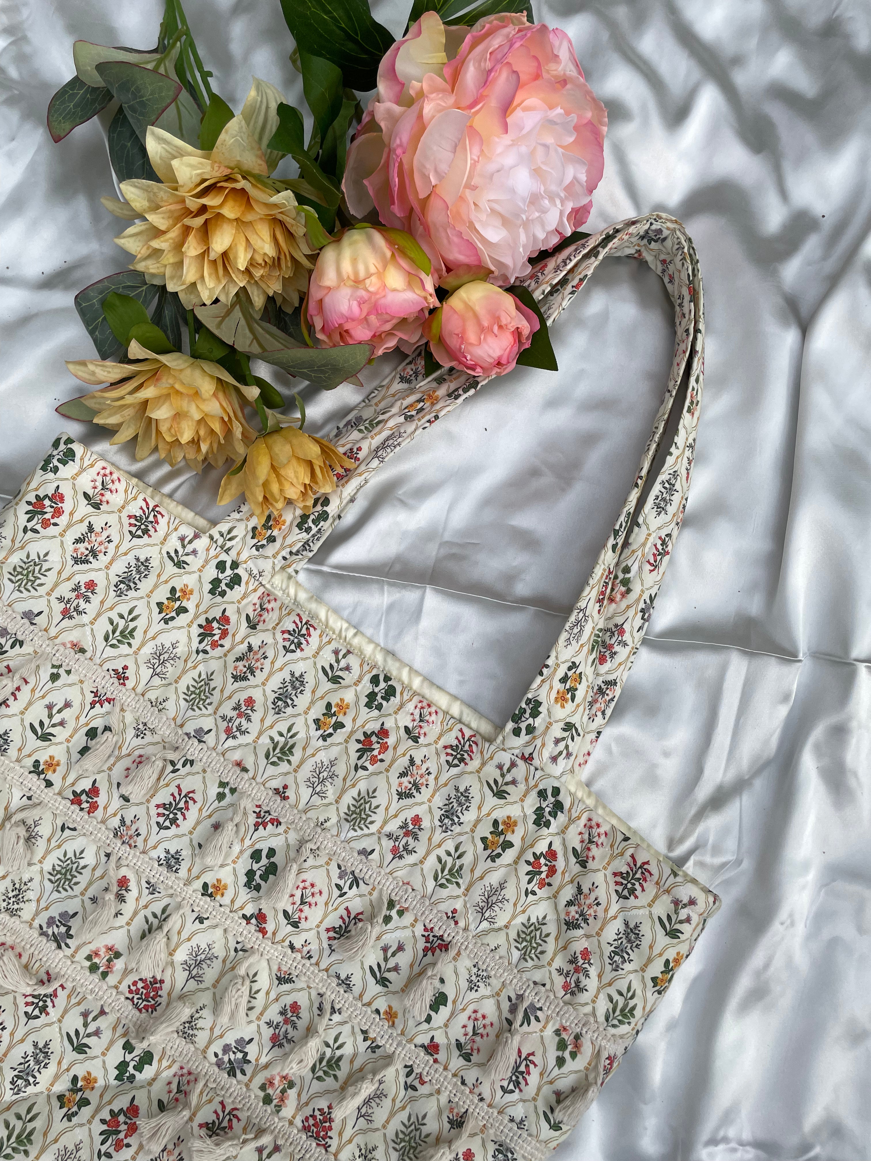 Vintage Botanical Tote Bag