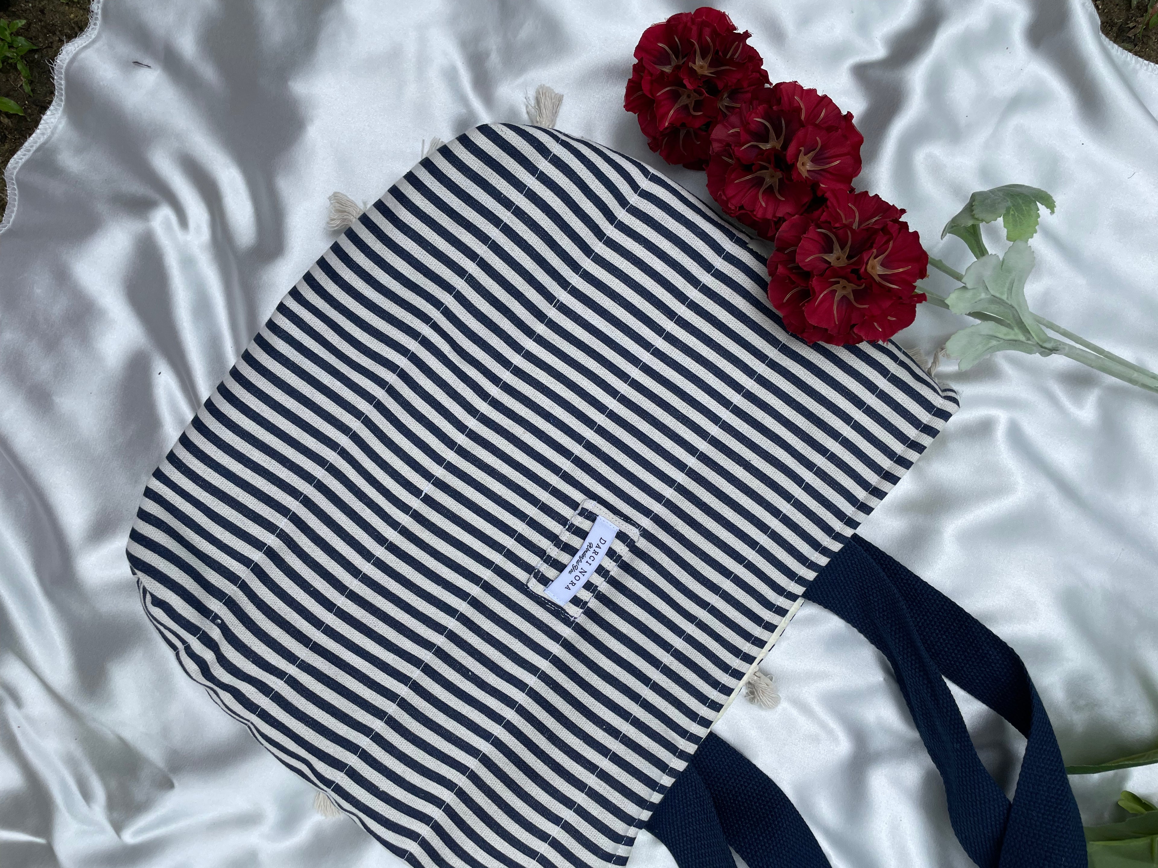 Santorini Stripe Tote Bag - The Solstice