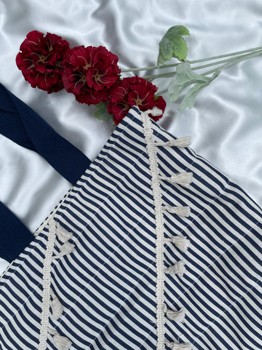 Santorini Stripe Tote Bag - The Solstice
