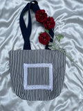Santorini Stripe Tote Bag - The Meadow