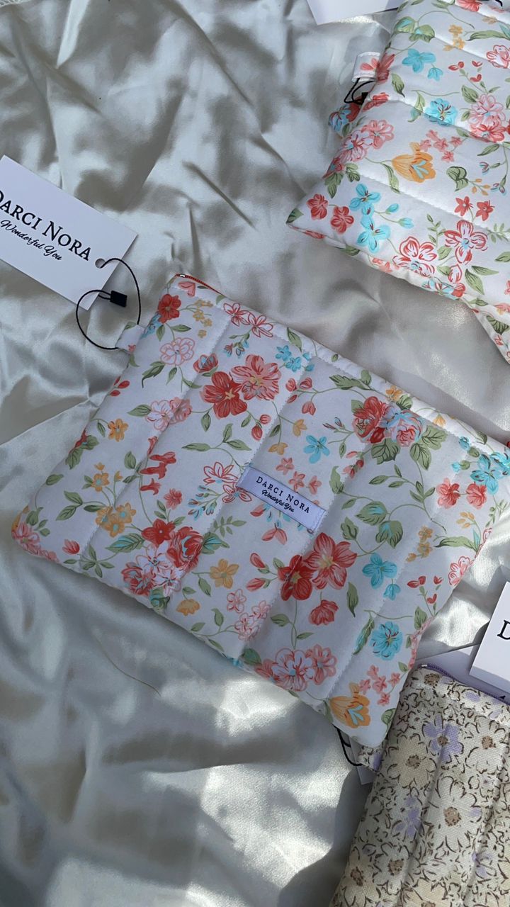 Orange Flowers Everyday Pouch