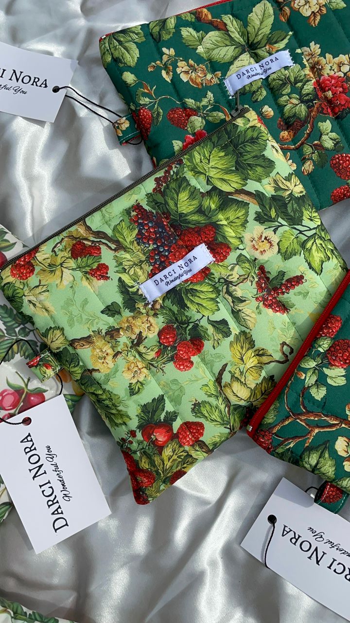 Berry Green Everyday Pouch