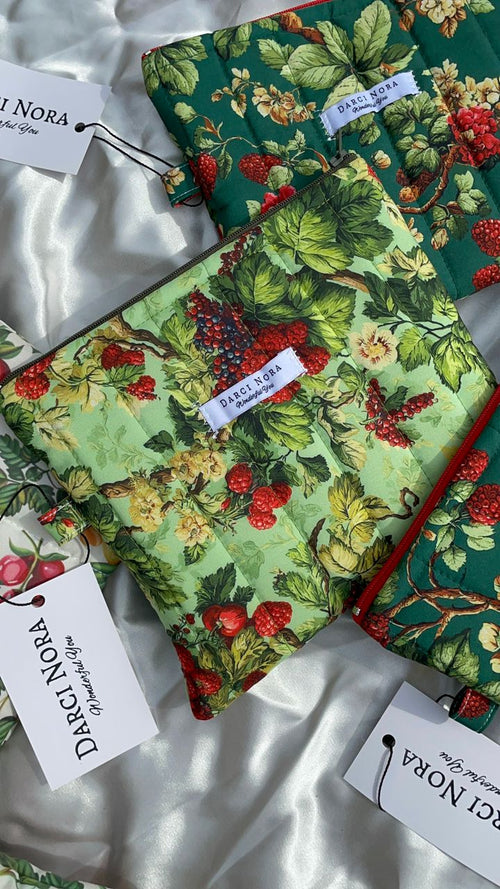 Berry Green Everyday Pouch