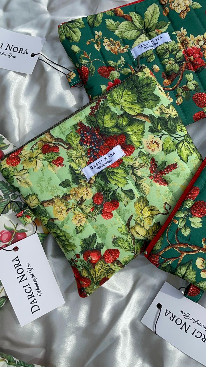 Berry Green Everyday Pouch