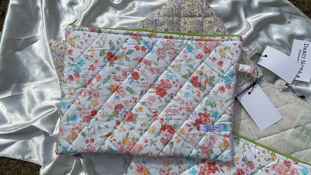 Orange Flowers Laptop Case - 13 inch