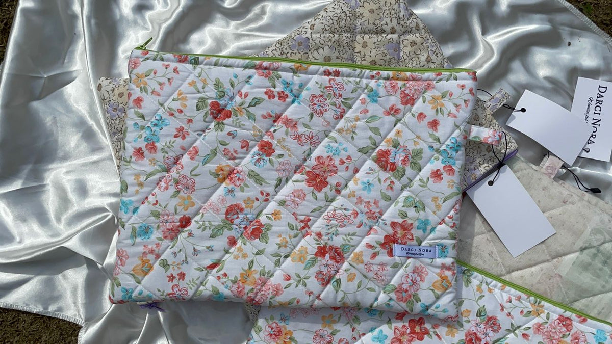 Orange Flowers Laptop Case - 13 inch
