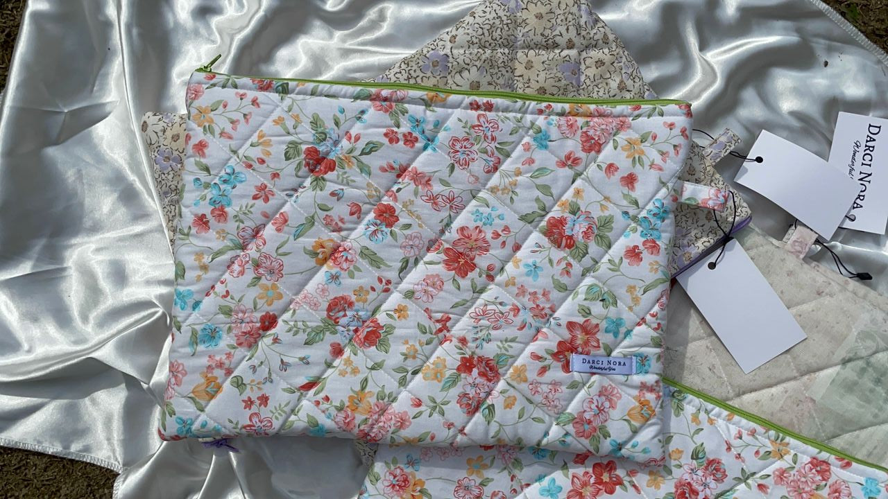 Orange Flowers Laptop Case - 13 inch