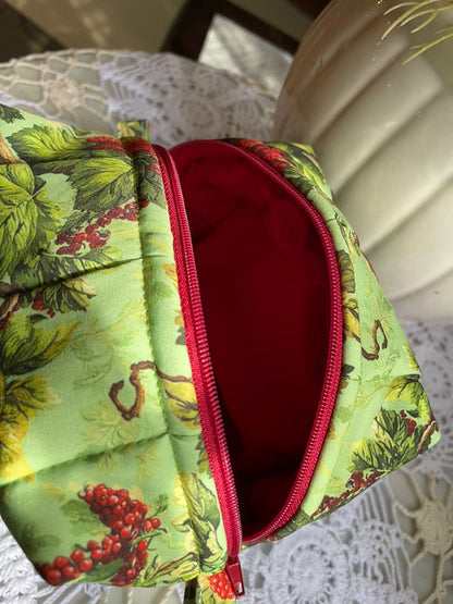 Berry Green Small Box Pouch