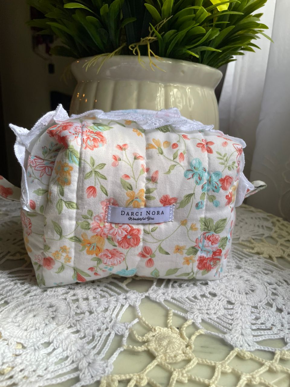 Orange Flowers Small Box Pouches - Trims