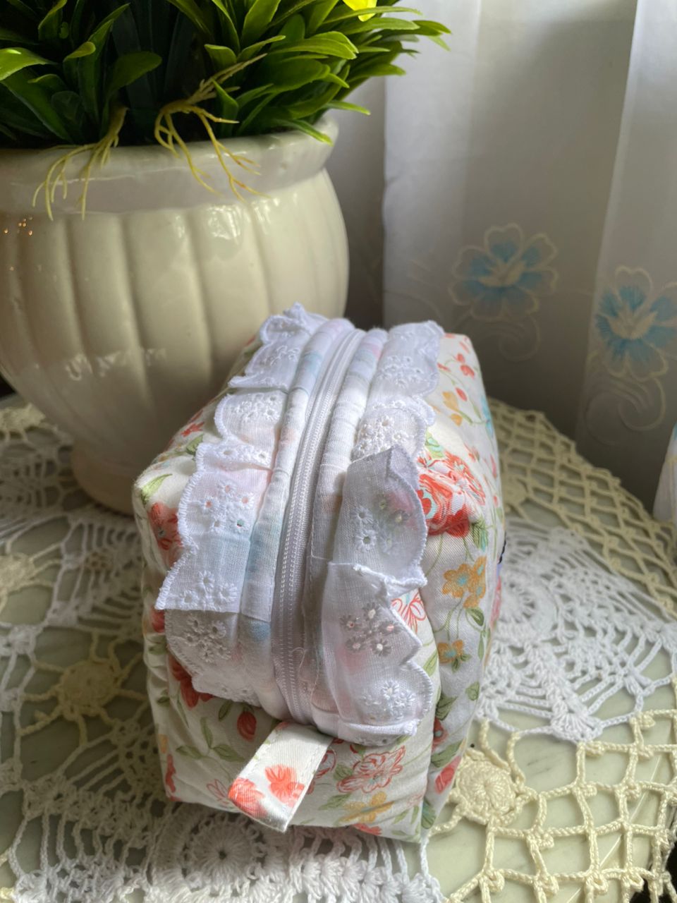 Orange Flowers Small Box Pouches - Trims