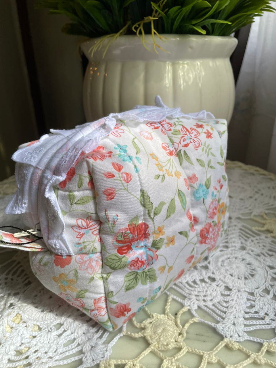 Orange Flowers Small Box Pouches - Trims