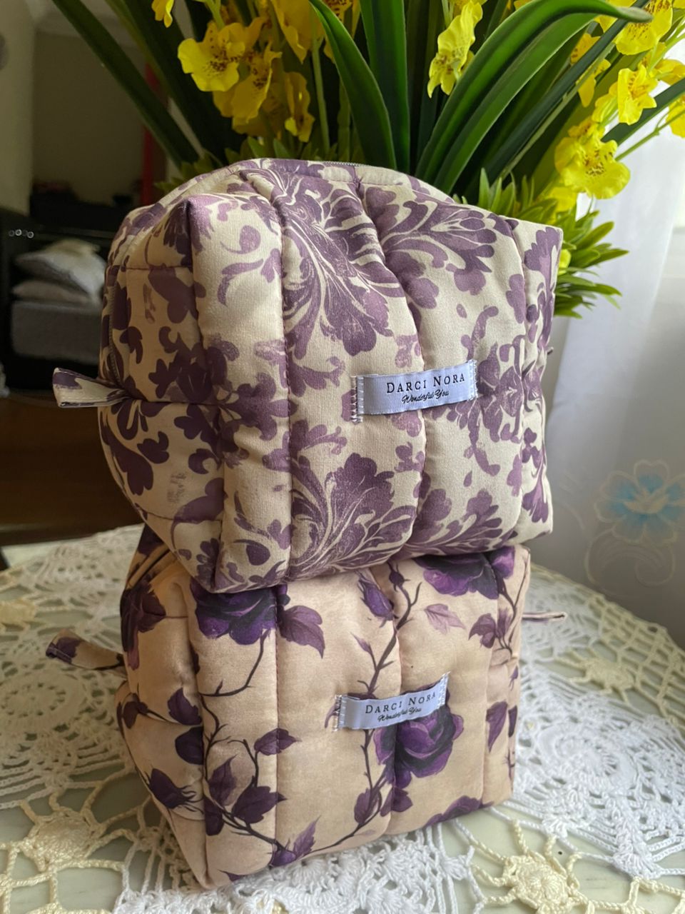 Hyacinth Wallpaper Small Box Pouches