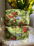 Berry Green Medium Box Pouch