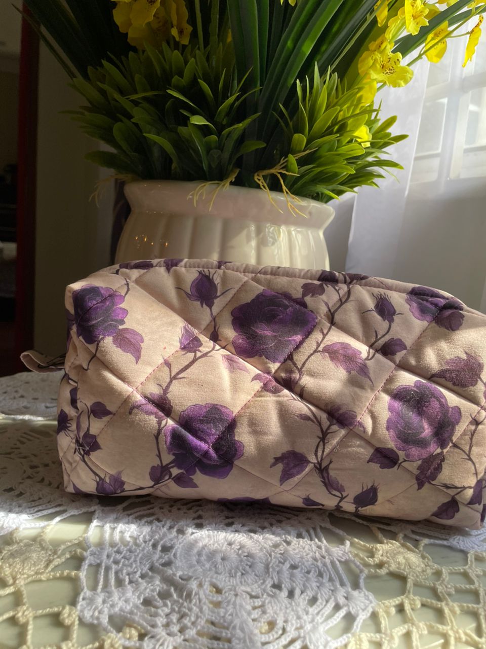 Gothic Flowers Large Box Pouch