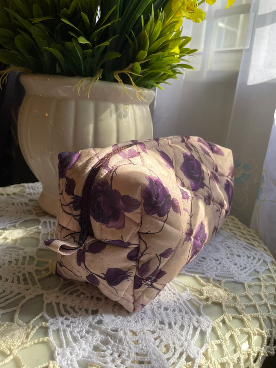 Gothic Flowers Large Box Pouch