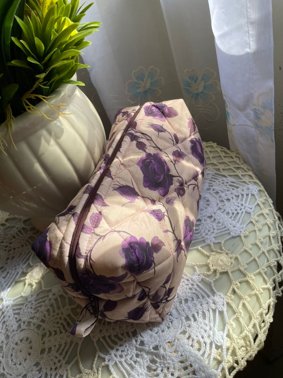Gothic Flowers Large Box Pouch