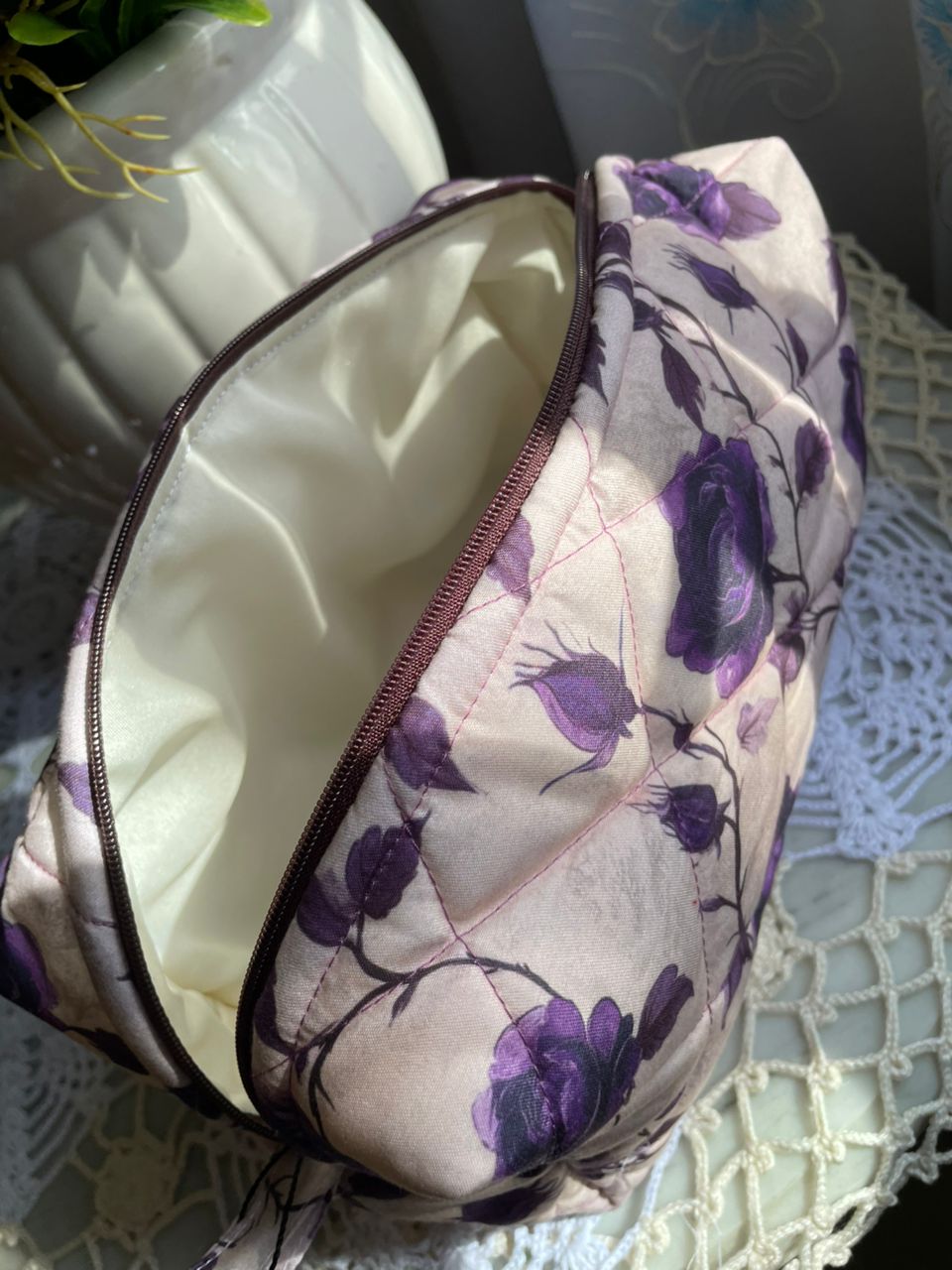 Gothic Flowers Large Box Pouch