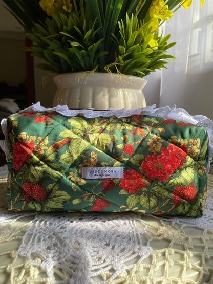 Emerald Garden Large Box Pouch