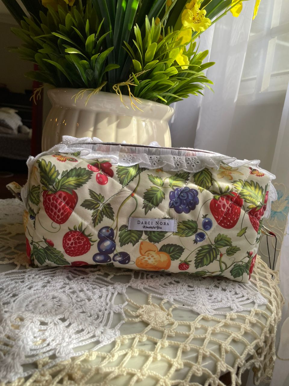 Colourful Fruits Large Box Pouch