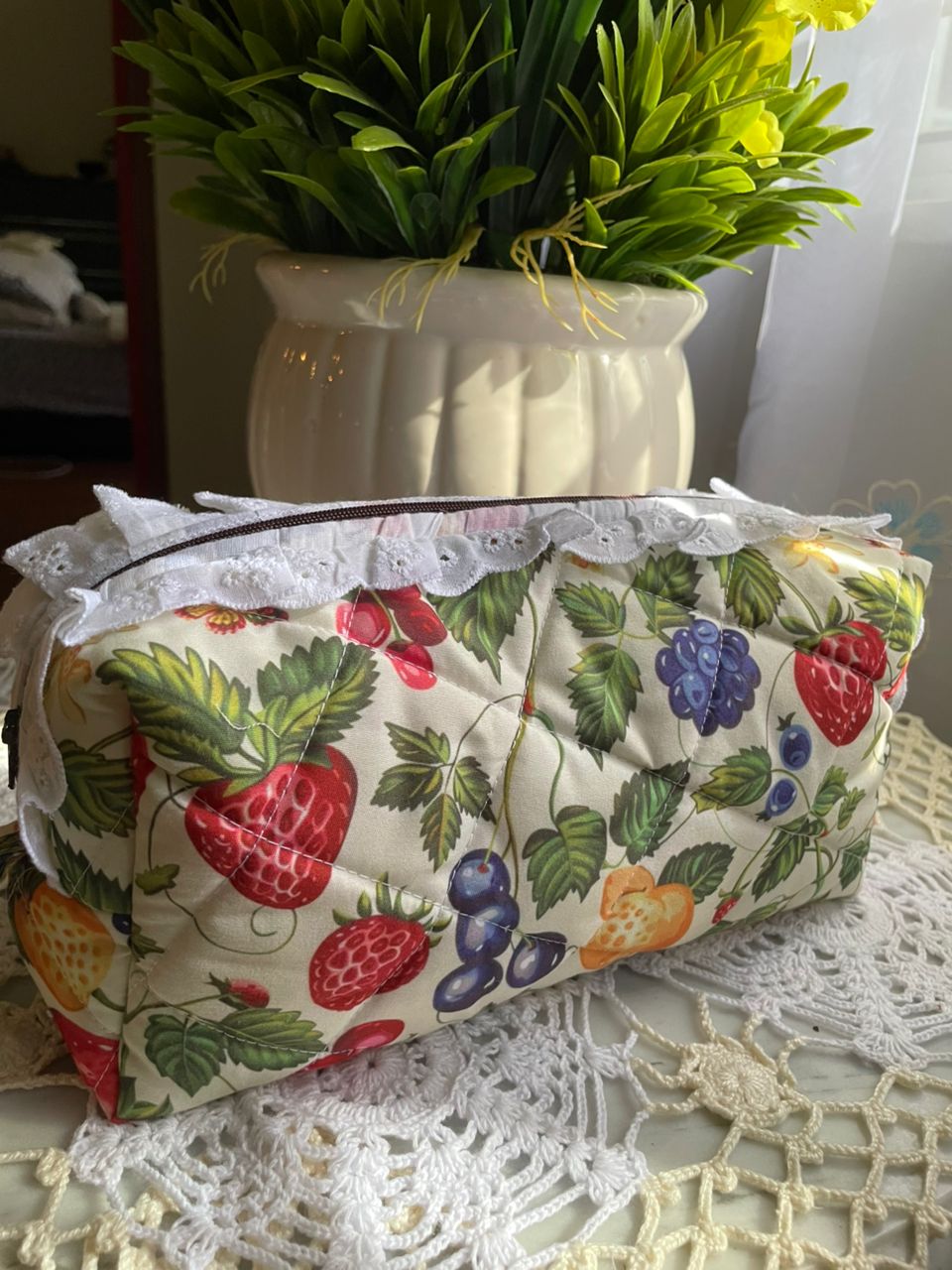 Colourful Fruits Large Box Pouch
