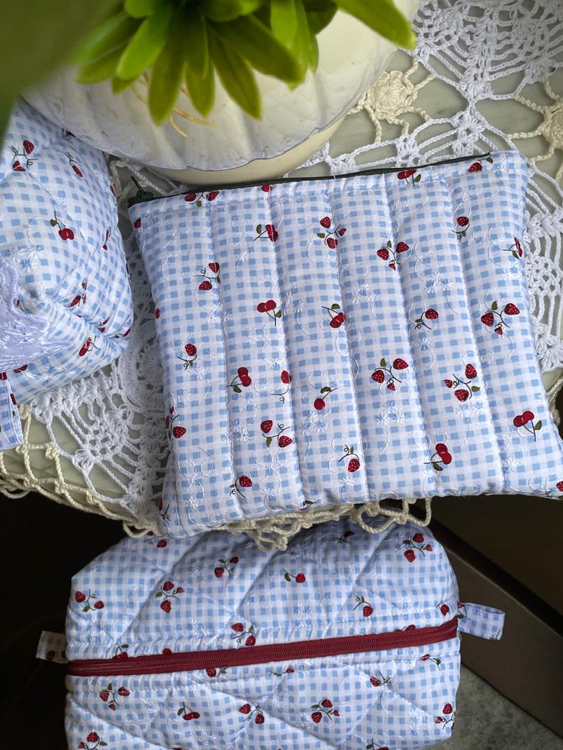 Strawberry Picnic Everyday Pouch
