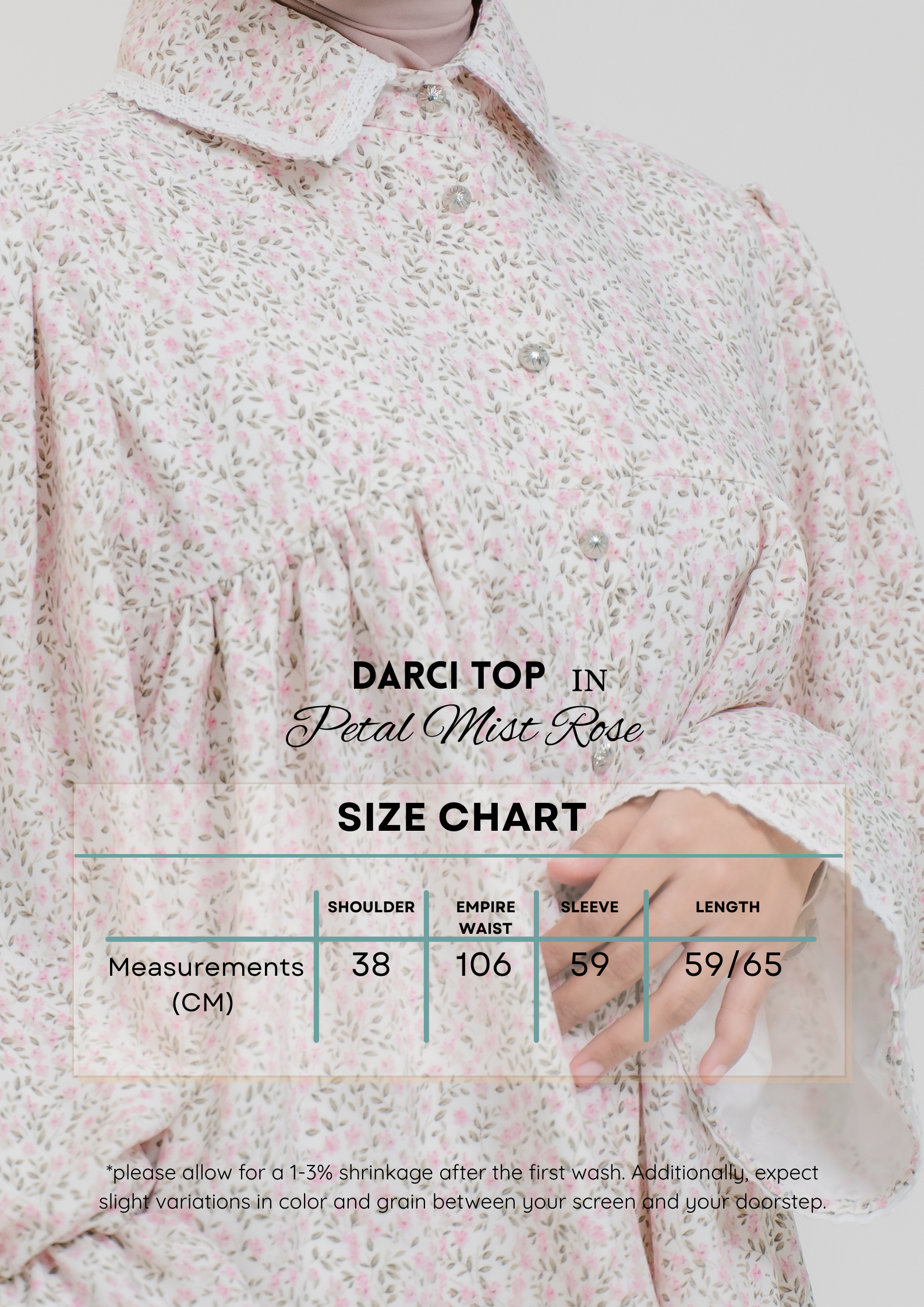 Darci Top in Petal Mist Rose
